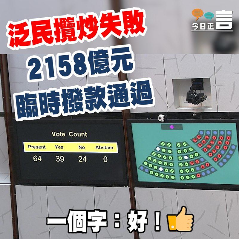 泛民攬炒失敗 2158億元臨時撥款通過