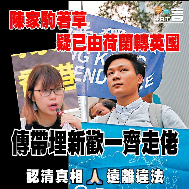 陳家駒著草 疑已由荷蘭轉英國