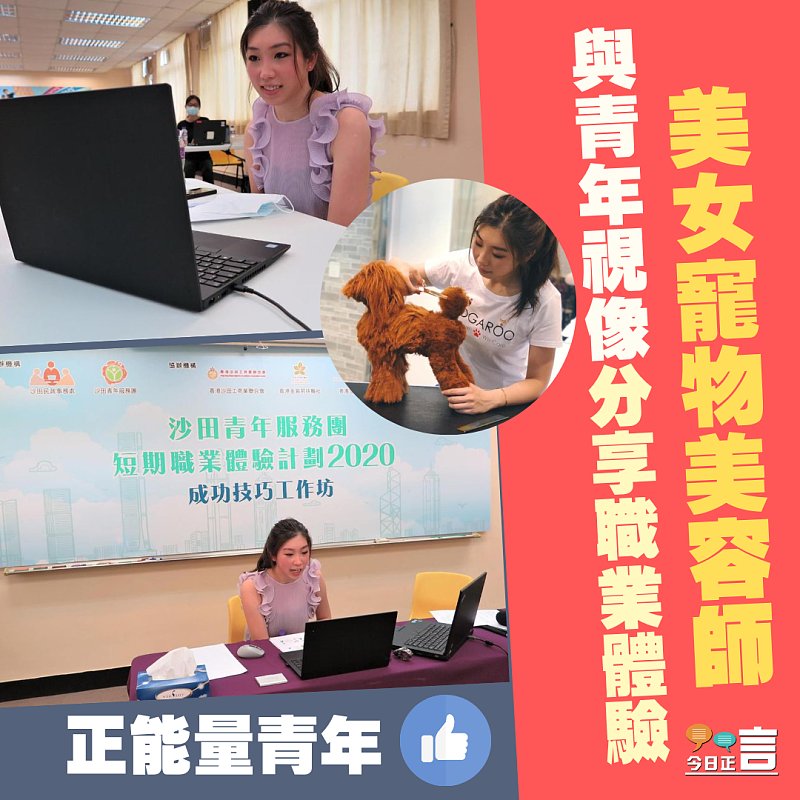寵物美容師為青年視像分享職業體驗
