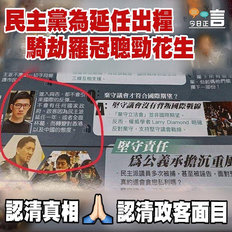 民主黨為延任出糧 騎劫羅冠聰勁花生