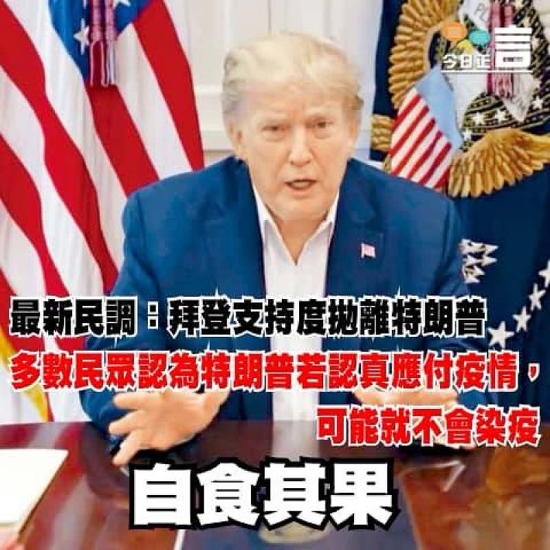 最新民調顯示拜登支持度拋離特朗普