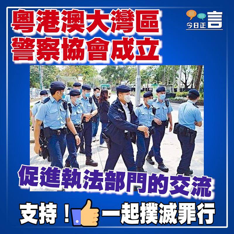 粵港澳大灣區警察協會成立