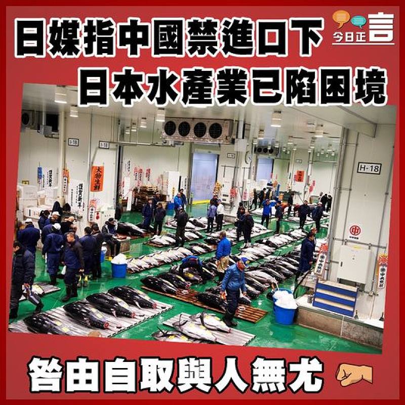 日媒指中國禁進口下   日本水產業已陷困境