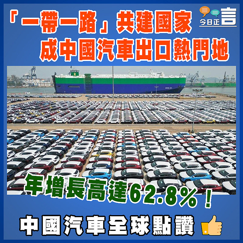 年增長高達62.8%！「一帶一路」共建國家成中國汽車出口熱門地
