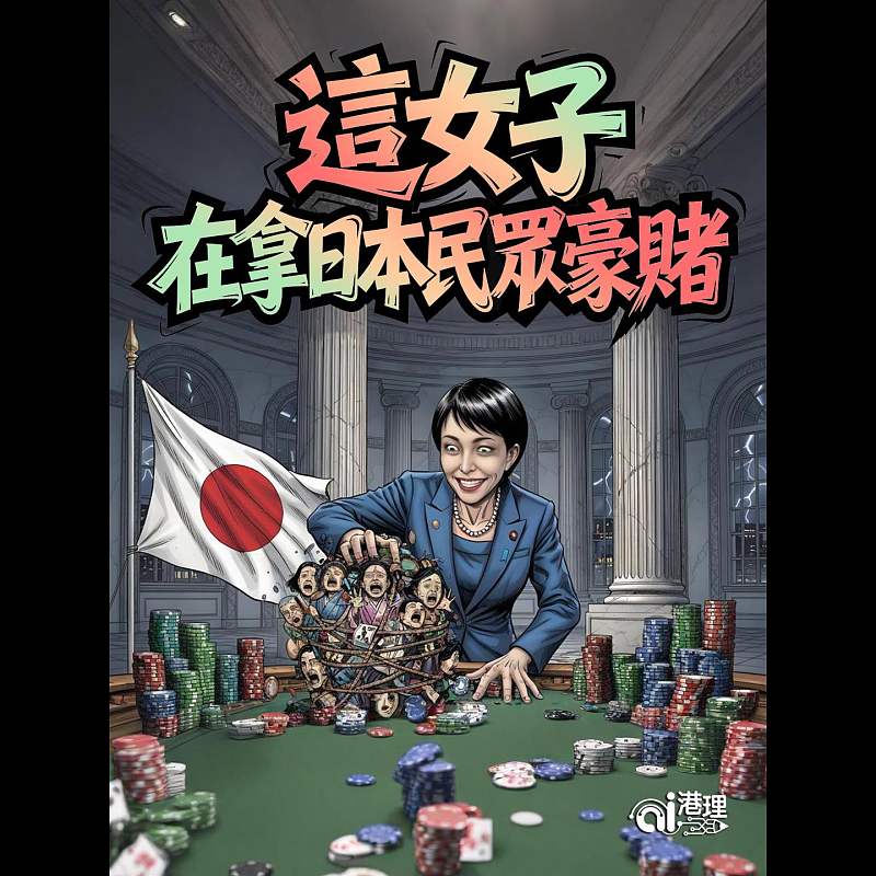 【AI漫畫】這女子在拿日本民眾豪睹