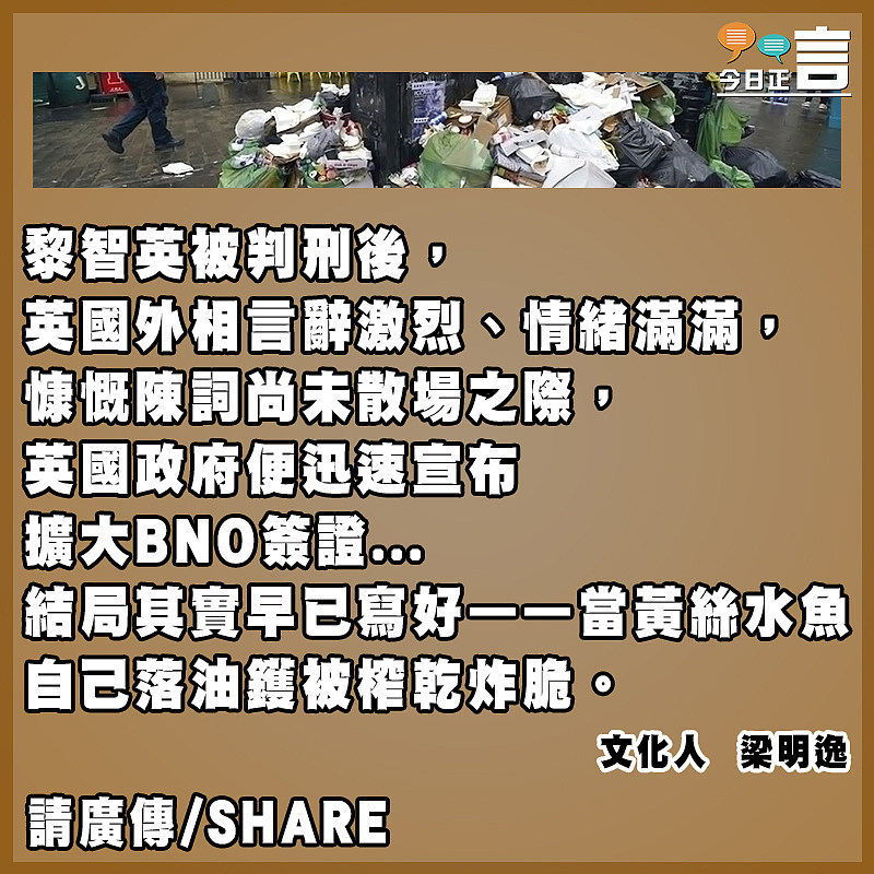 當黃絲水魚自己落油鑊被榨乾炸脆