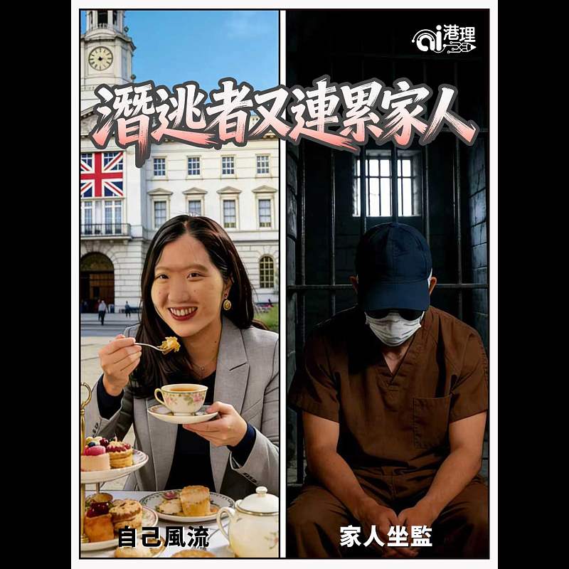 【AI漫畫】潛逃者又連累家人