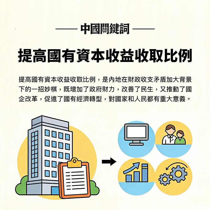 【正言專題】中國關鍵詞：提高國有資本收益收取比例