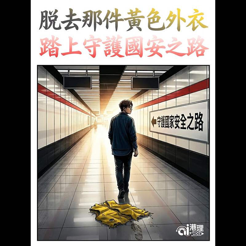 【AI漫畫】脫去那件黃色外衣  踏上守護國安之路