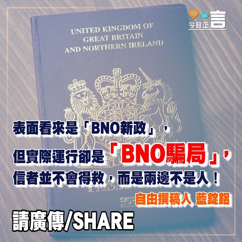 名為「BNO新政」的騙局