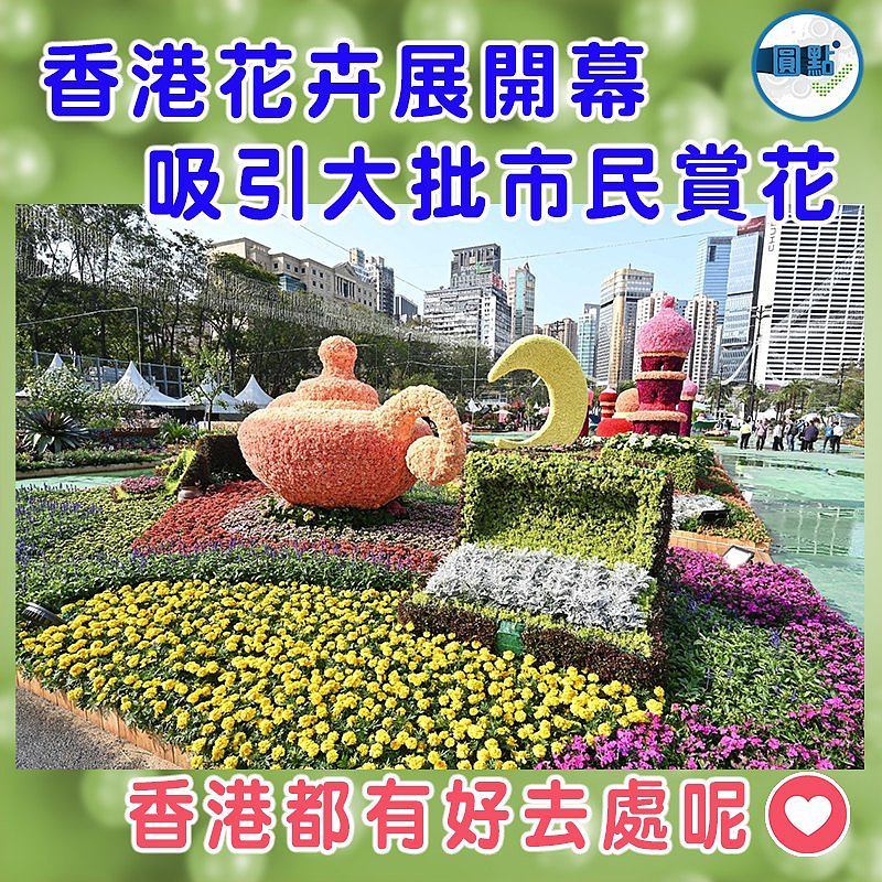 香港花卉展正式開幕 吸引大批市民賞花