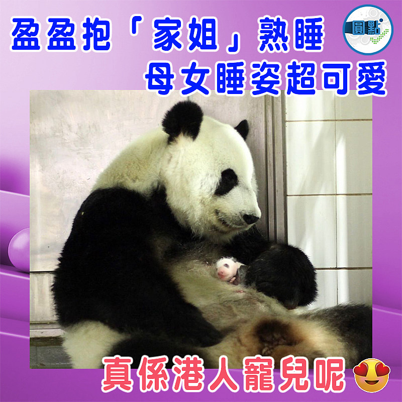 盈盈抱家姐熟睡  母女睡姿超可愛