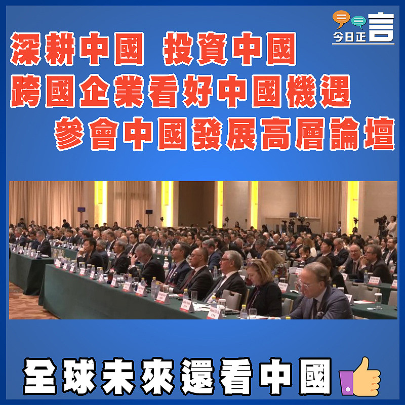 深耕中國 投資中國   跨國企業看好中國機遇參會中國發展高層論壇