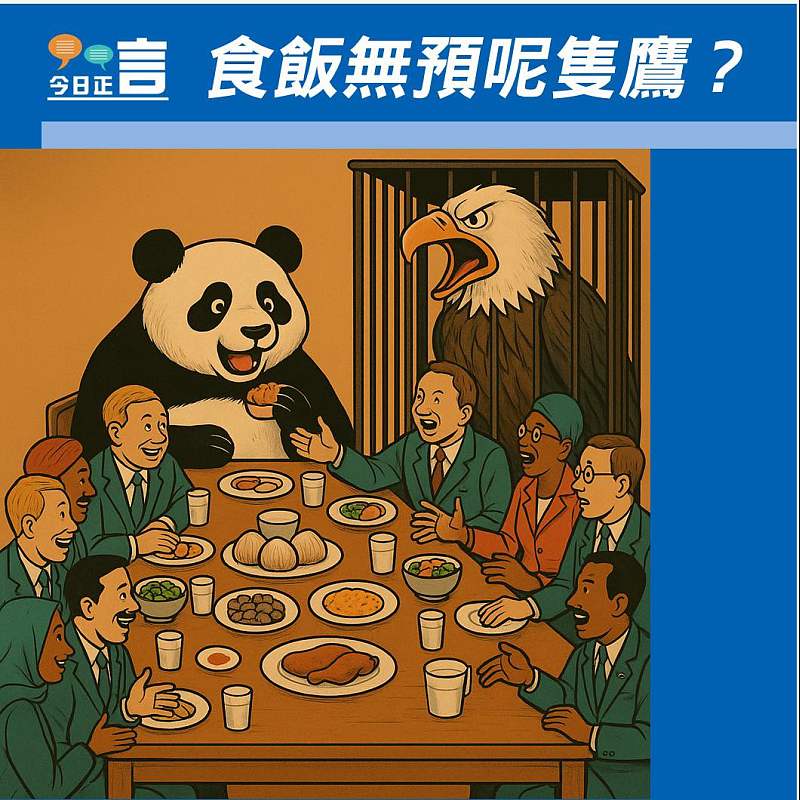 【正言漫畫】食飯無預呢隻鷹？
