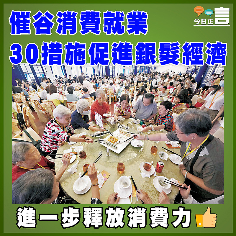 催谷消費就業 30措施促進銀髮經濟