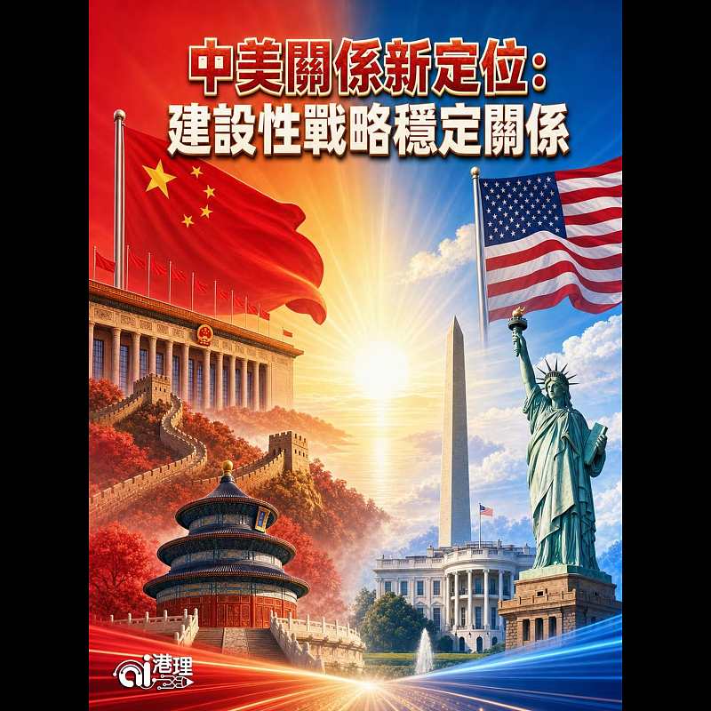【AI漫畫】中美關係新定位：建設性戰略穩定關係