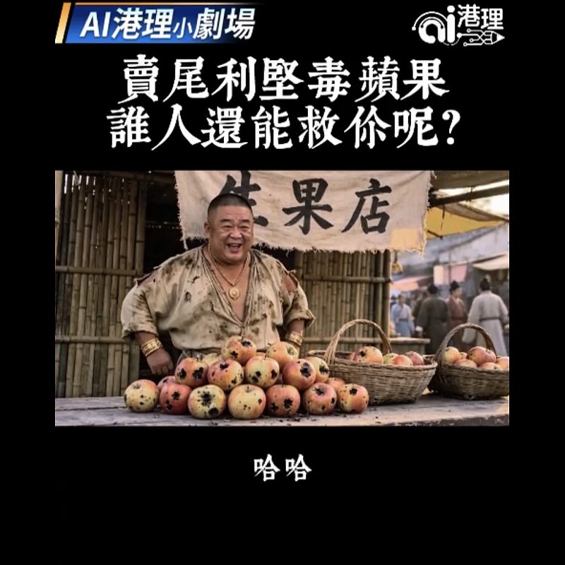 【#AI港理】AI港理小劇場──賣尾利堅毒蘋果  誰人還能救你呢？