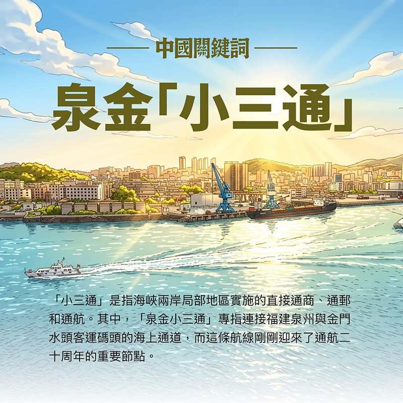 【正言專題】中國關鍵詞：泉金「小三通」