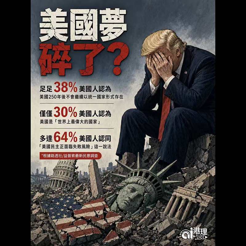 【AI漫畫】「美國夢」碎了？