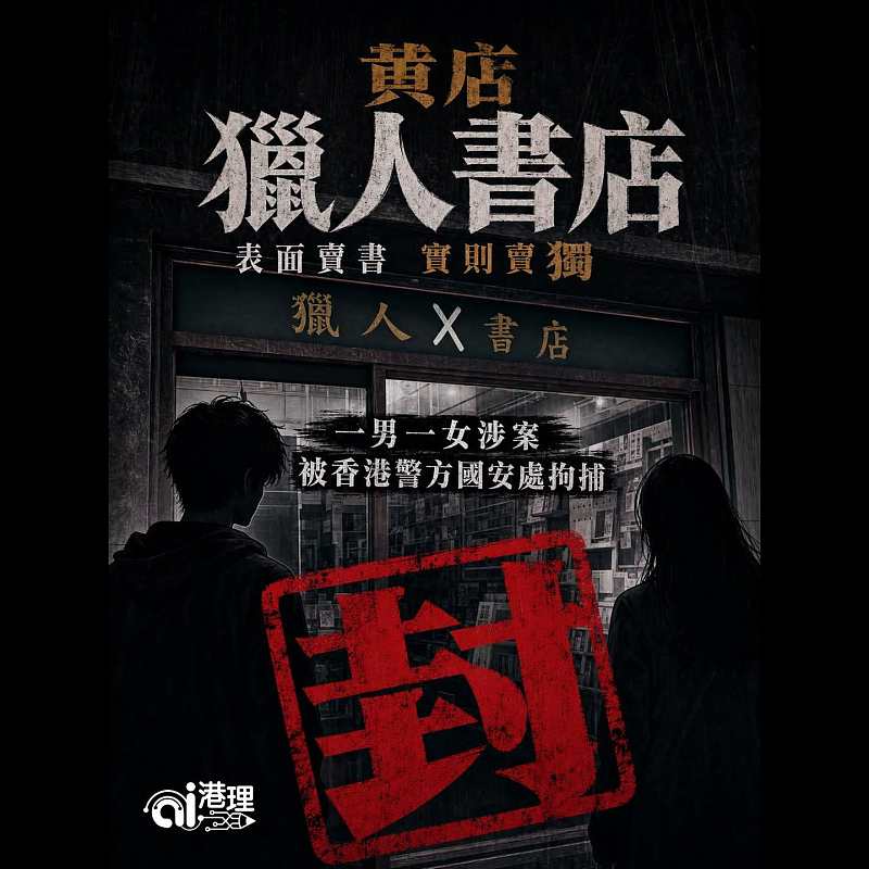 【AI漫畫】黃店「獵人書店」 表面賣書實則賣獨