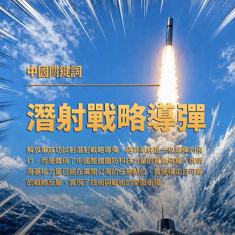 【正言專題】中國關鍵詞：潛射戰略導彈