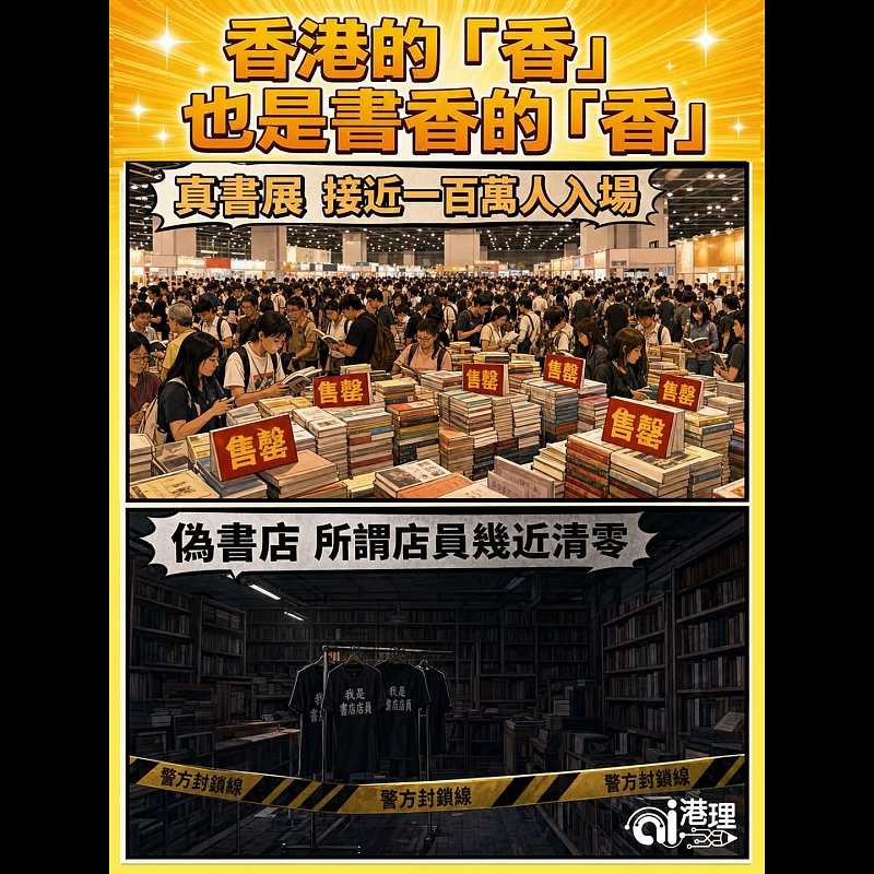 【AI漫畫】香港的「香」也是書香的「香」