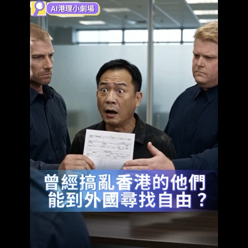 【AI港理】AI港理小劇場──曾經搞亂香港的他們 能到外國尋找自由？