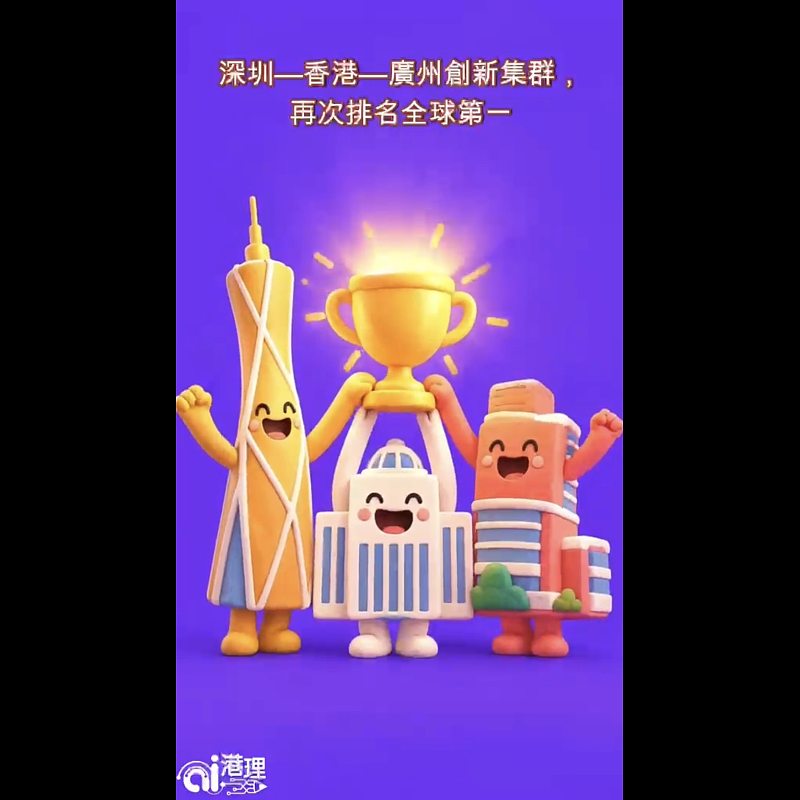 【AI有片睇】1分鐘話你知：蟬聯全球第一！《2026年全球創新指數》百強創新集群 深港穗集群登頂