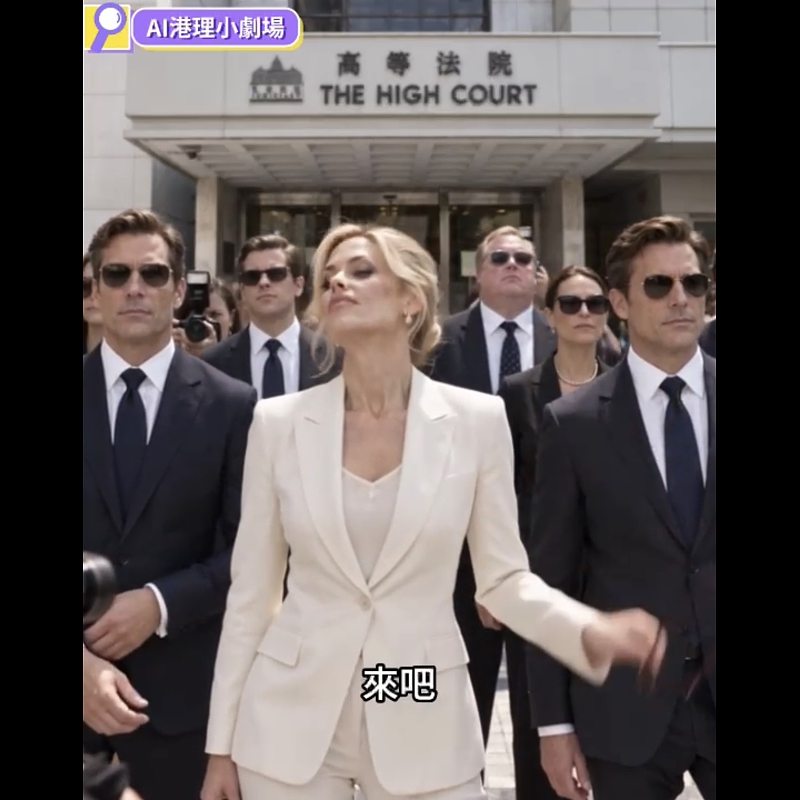 【AI港理】AI港理小劇場──香港某些案件審訊時  總會看到打卡外國人