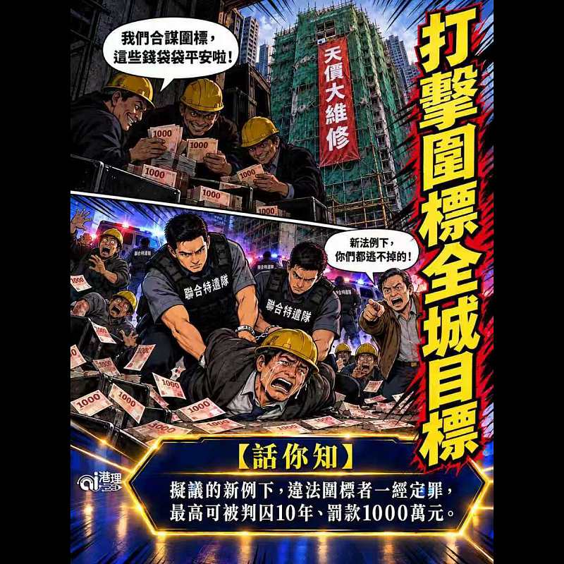 【AI漫畫】打擊圍標全城目標